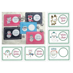 Stickserie - ITH Mug Rugs Winter